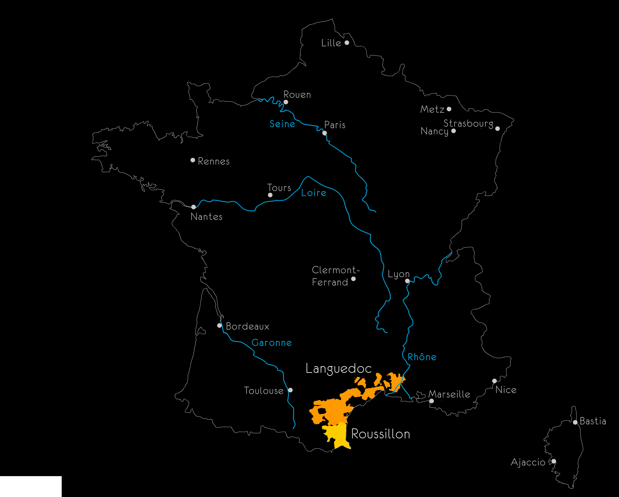 Carte Languedoc-Roussillon